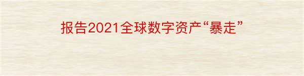 报告2021全球数字资产“暴走”